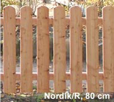 Lärchenzaunelemente "Nordik"